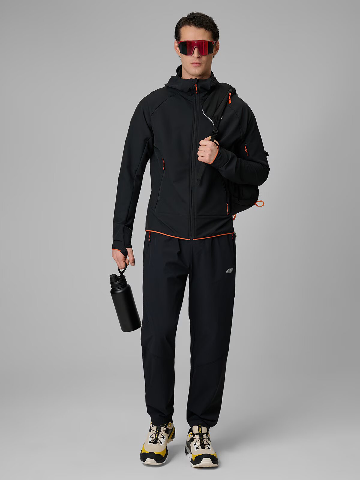 4F Geacă softshell rezistentă la vânt bărbați - M
