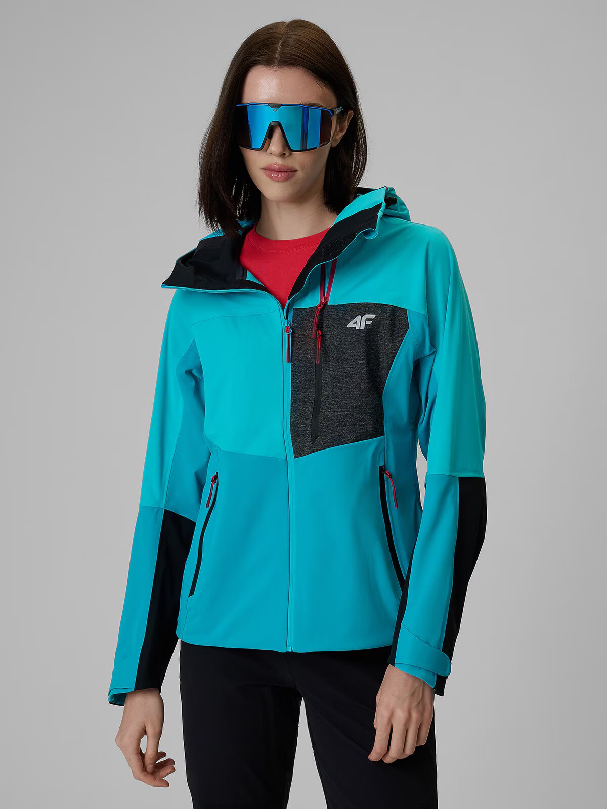 4F Geacă softshell rezistentă la vânt cu membrană 10000 pentru femei - S