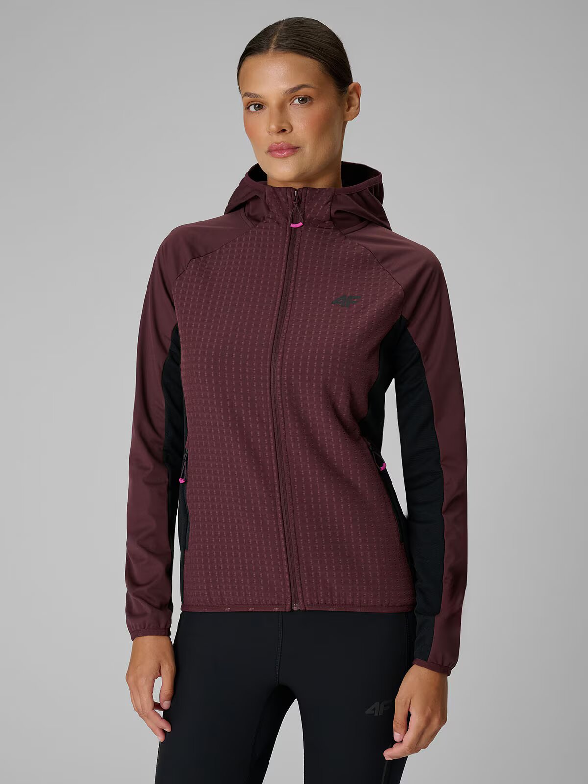 4F Geacă softshell rezistentă la vânt pentru femei - maro M
