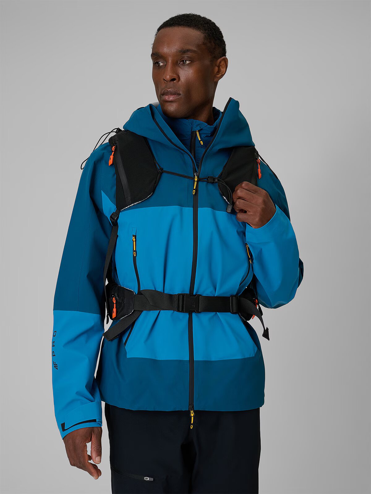 4F Geacă trekking impermeabilă PRO membrană 20000 bărbați - XXL