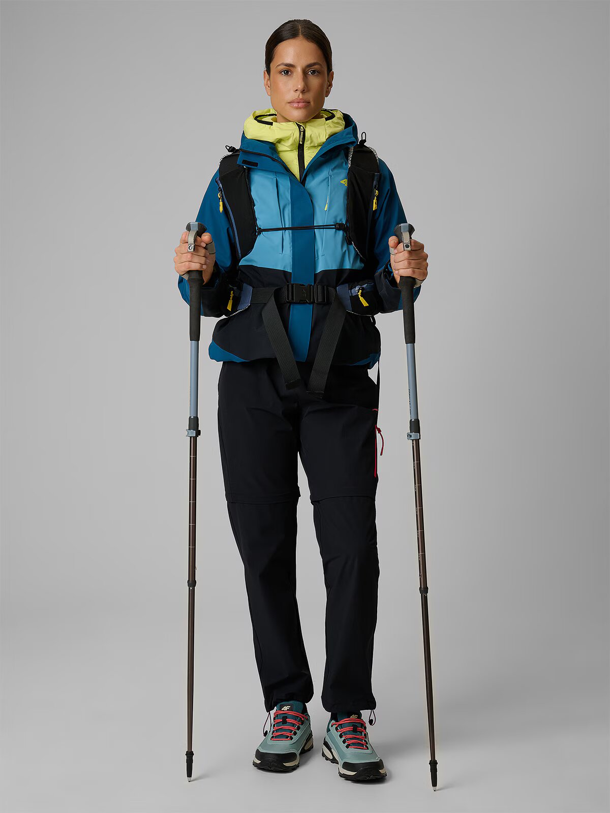 4F Geacă trekking membrană 10000 damă - XS