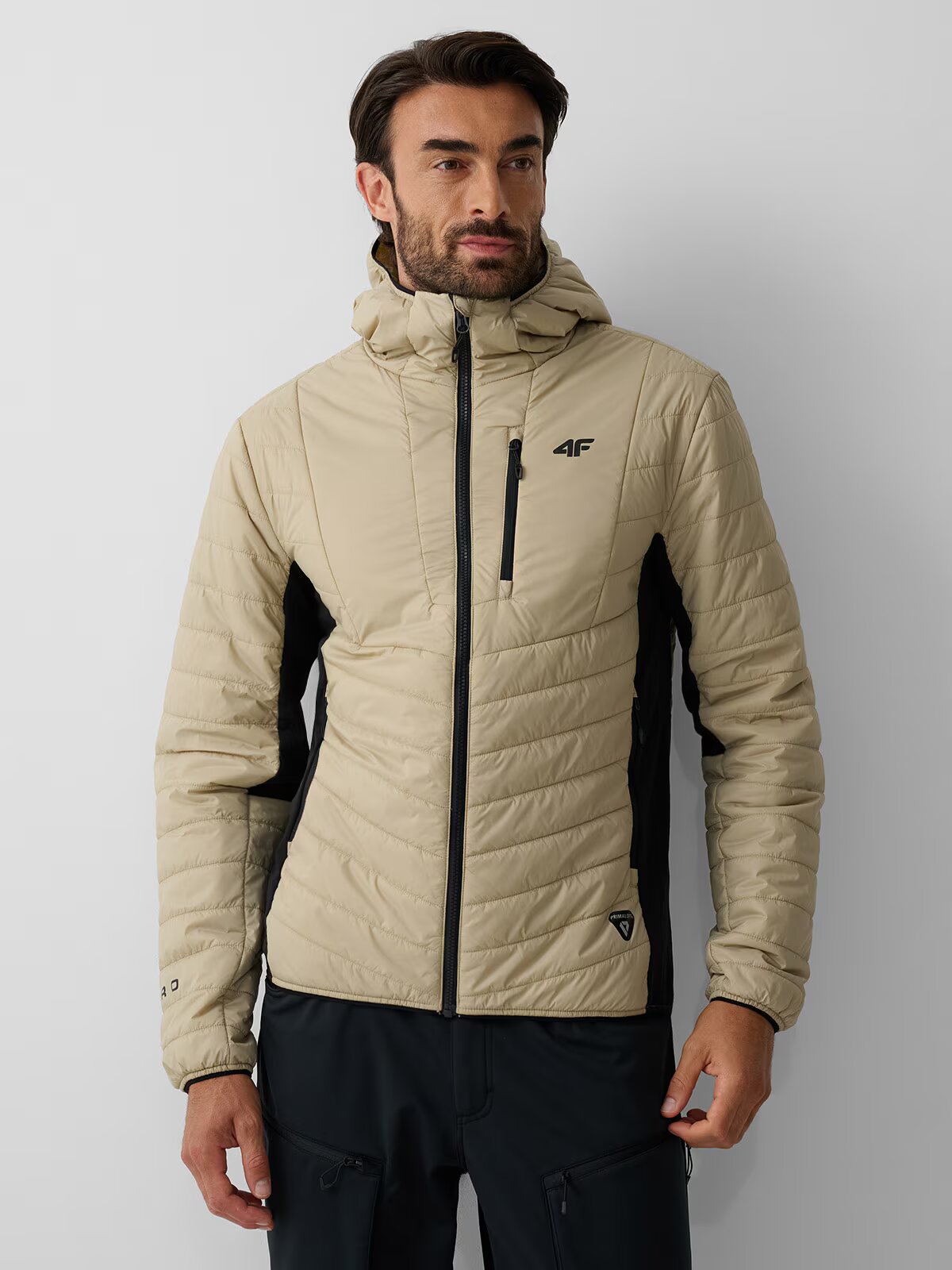 4F Geacă trekking PRO cu umplutură Primaloft Black pentru bărbați - L