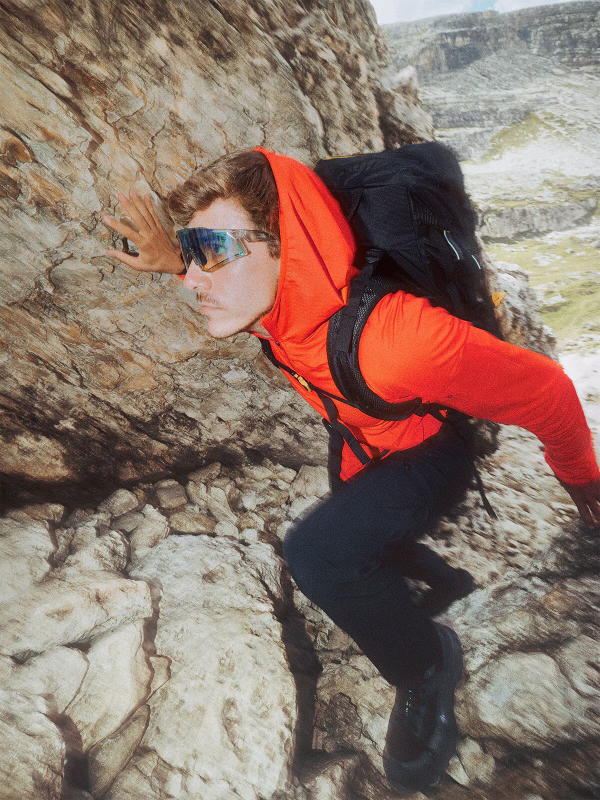 4F Hanorac de trekking cu uscare rapidă pentru bărbați - portocaliu XXL