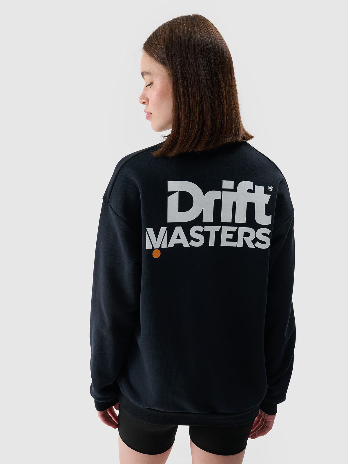 4F Hanorac de trening fără fermoar și glugă unisex | Drift Masters - neagră XXL
