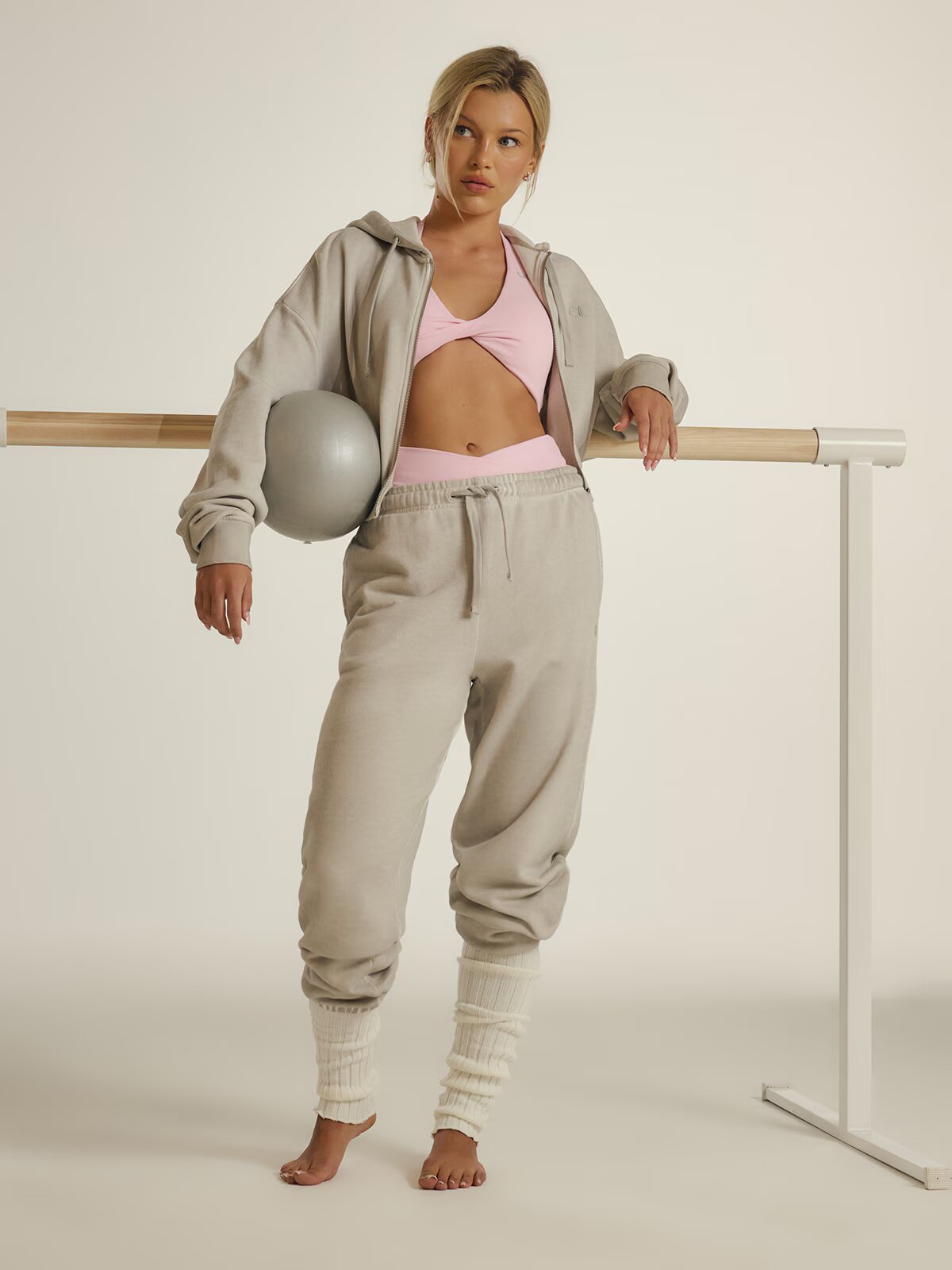 4F Hanorac de trening loose cu glugă | Anna Lewandowska - XL