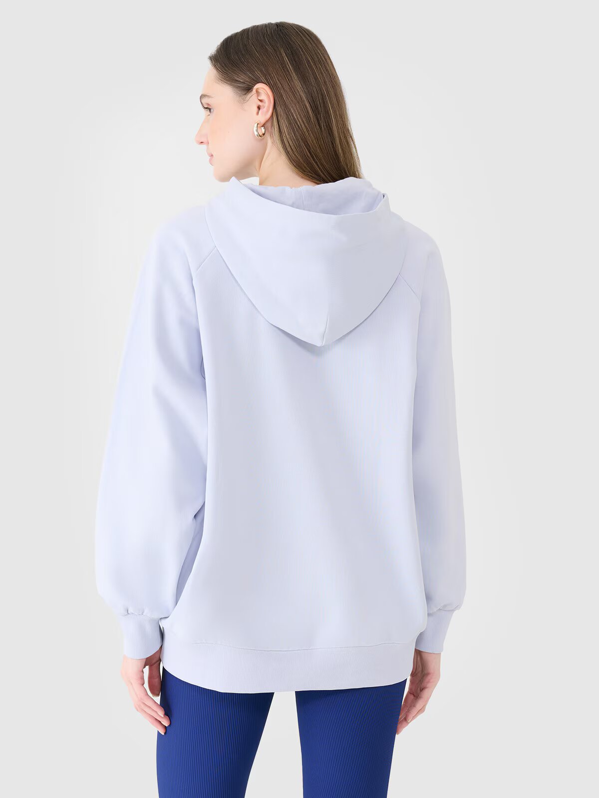 4F Hanorac de trening oversize fără fermoar cu glugă pentru femei - M/L