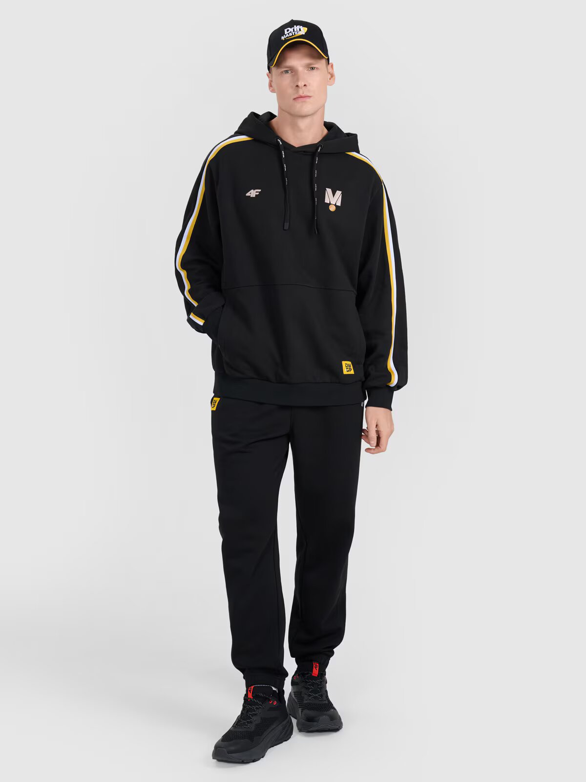 4F Hanorac unisex de trening fără fermoar cu glugă | Drift Masters - XS