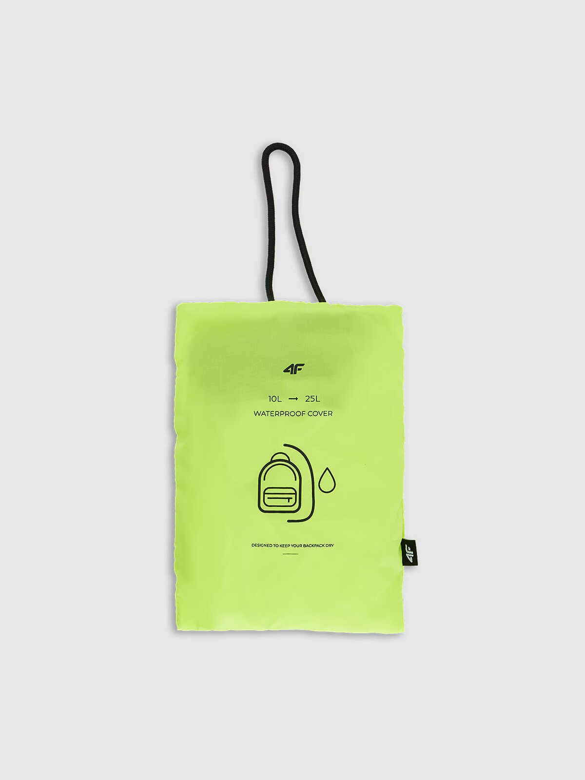 4F Husă impermeabilă pentru rucsac (10-25 L) - galbenă one size
