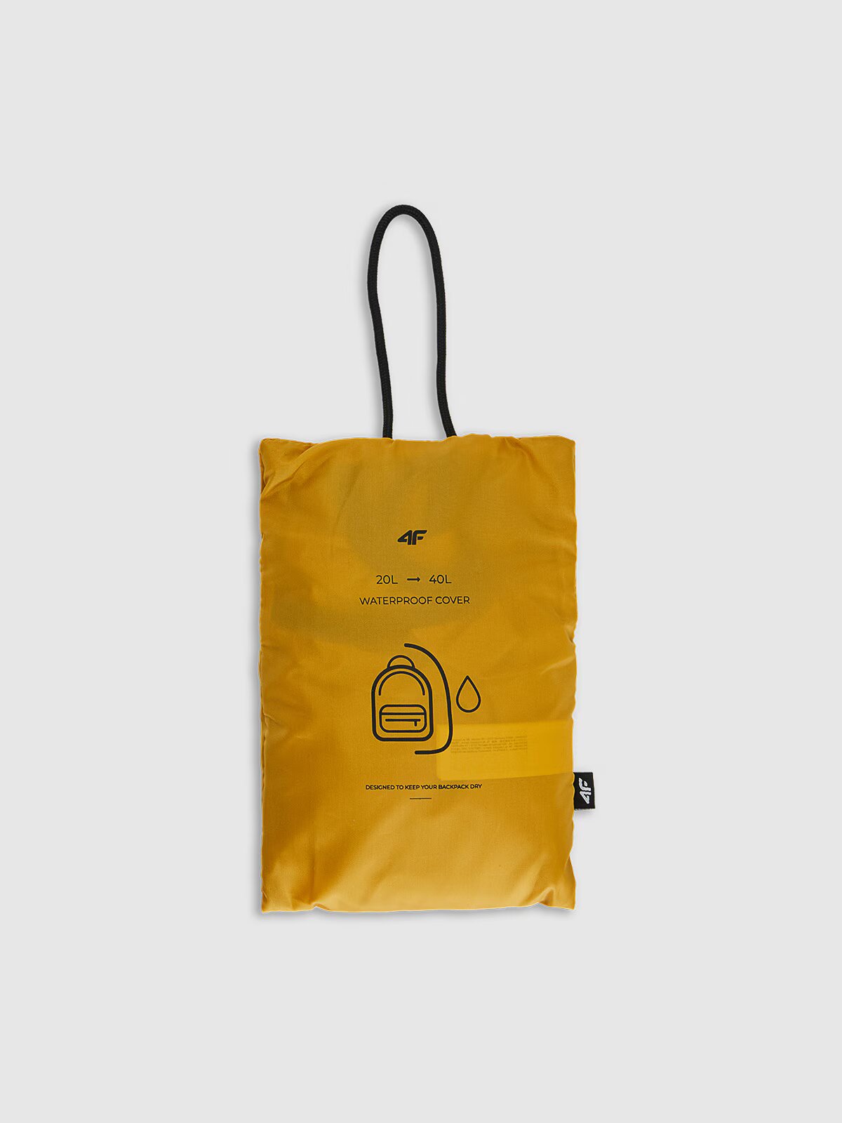 4F Husă impermeabilă pentru rucsac (20-40 L) - galbenă one size