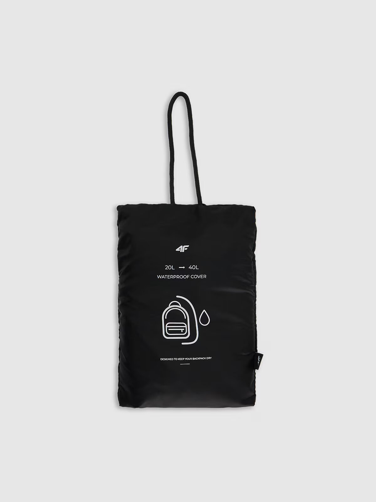 4F Husă impermeabilă pentru rucsac (20-40 L) - neagră one size