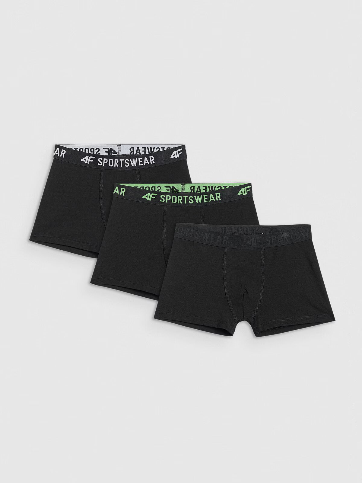 4F Lenjerie boxeri (3-pack) pentru băieți - neagră 122/128 (6-8 ani)