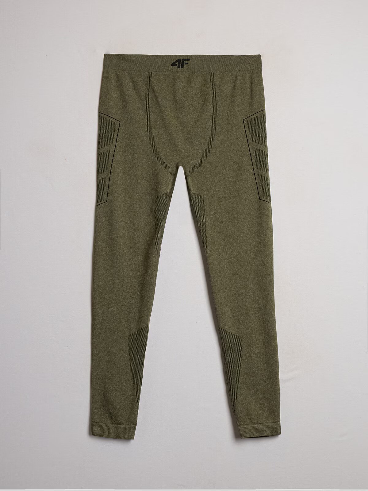 4F Lenjerie termică fără cusături (jos) pentru bărbați - olive XXL/3XL
