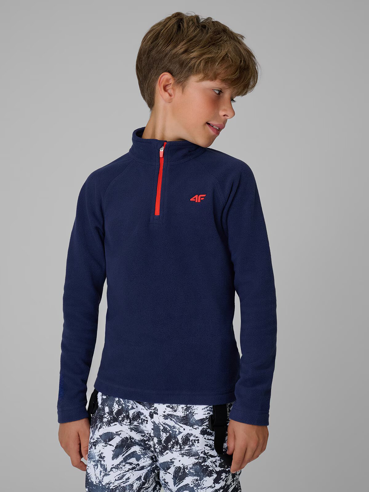 4F Lenjerie termică fleece (sus) pentru băieți - 146/152 (10-12 ani)