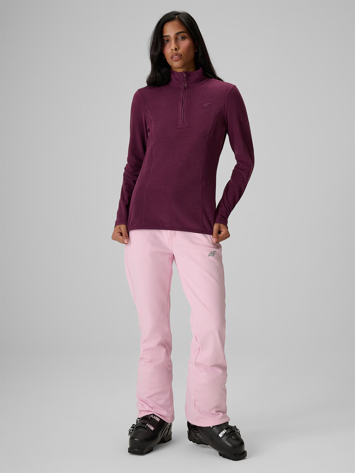 4F Lenjerie termică fleece (sus) pentru femei - XL
