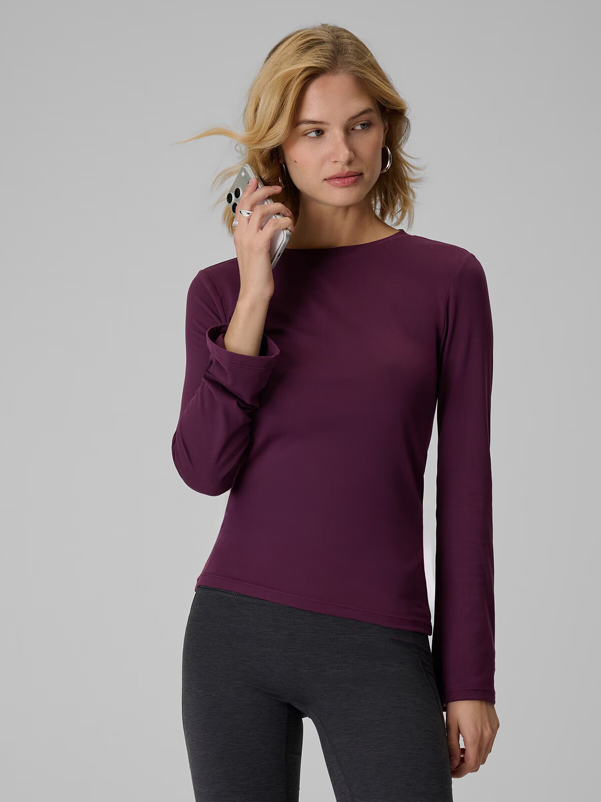 4F Longsleeve slim pentru femei - M