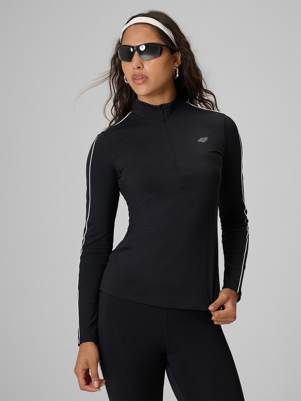 4F Longsleeve slim simplu pentru femei - XL