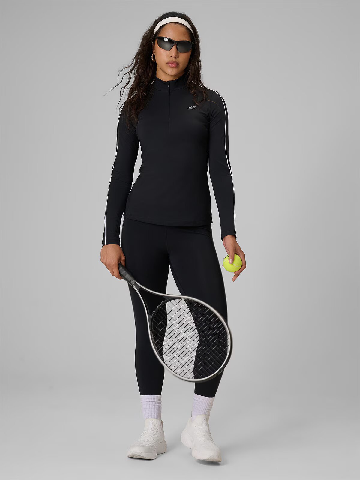 4F Longsleeve slim simplu pentru femei - XL