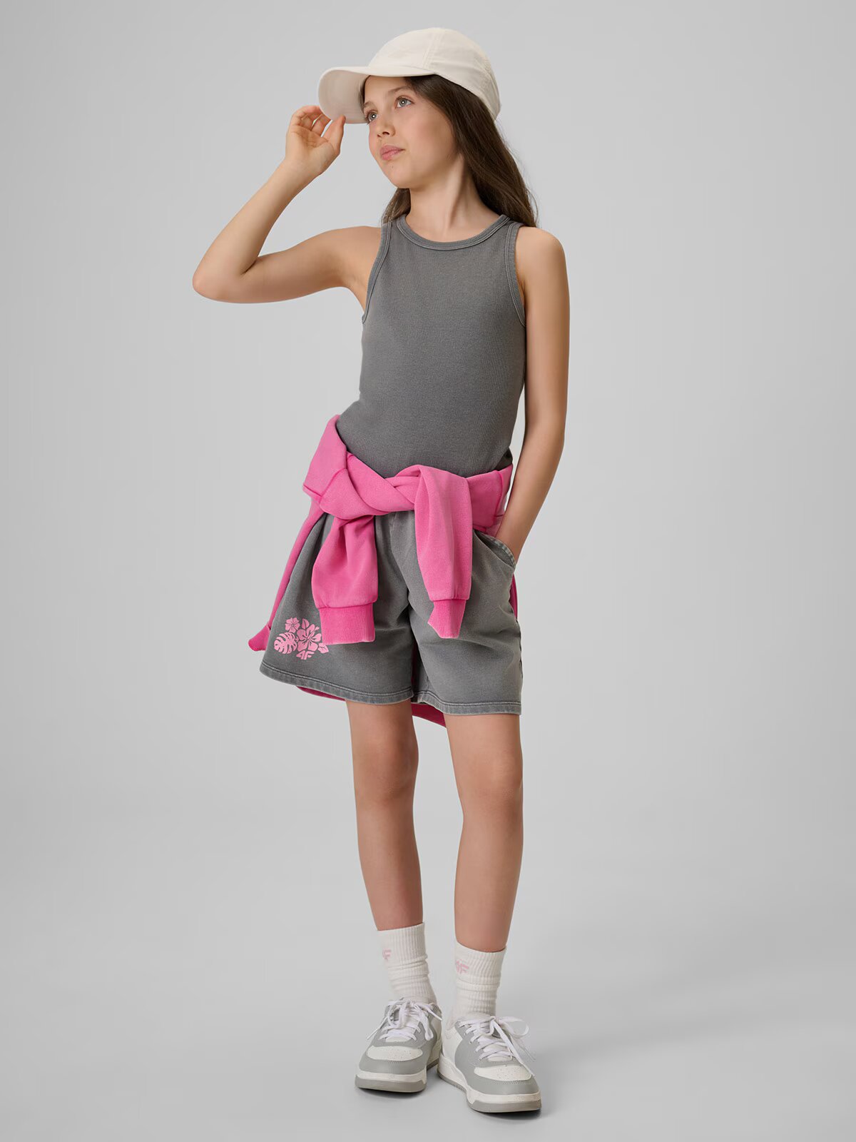 4F Maiou din tricot reiat pentru fete - 146