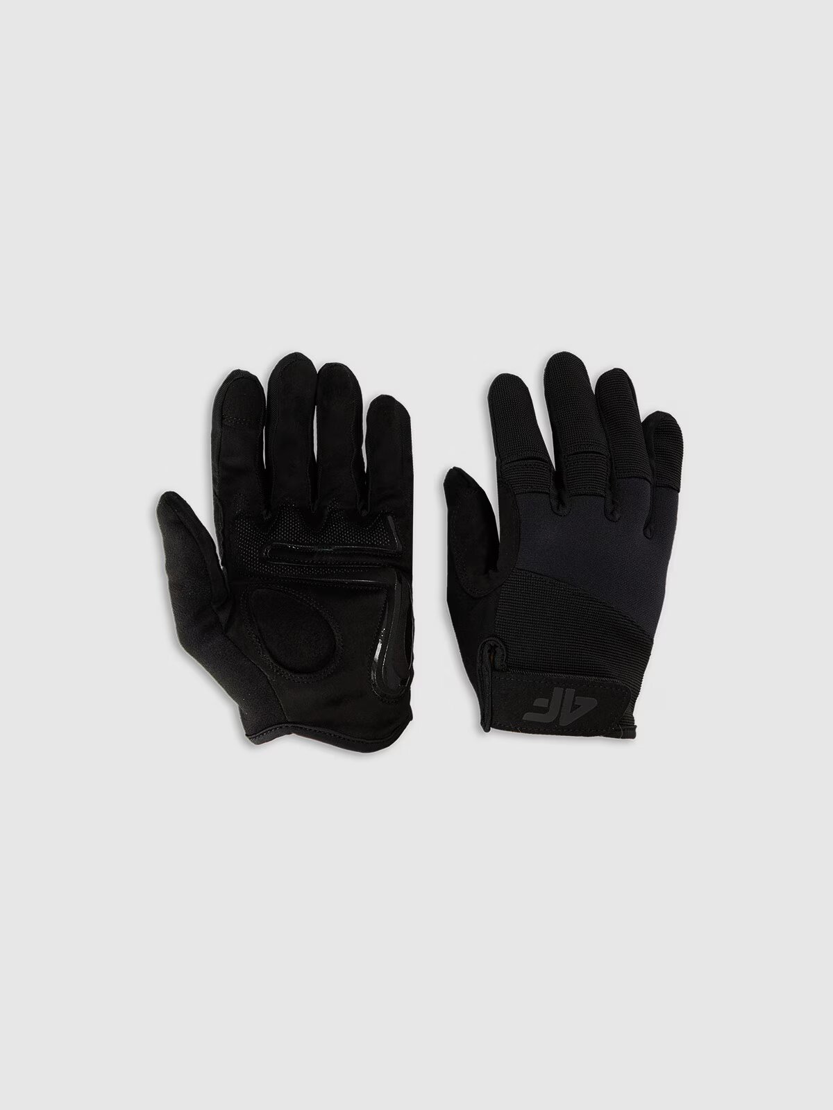 4F Mănuși de bicicletă unisex cu inserții din gel - negre M