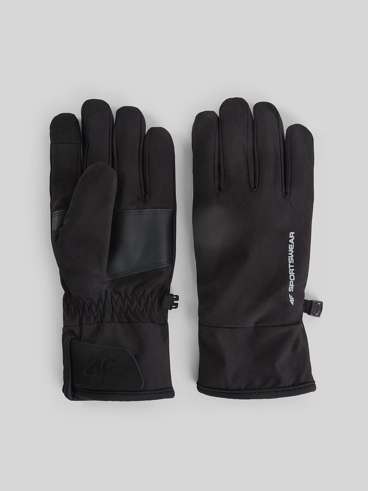 4F Mănuși de iarnă Touch Screen unisex - negre L