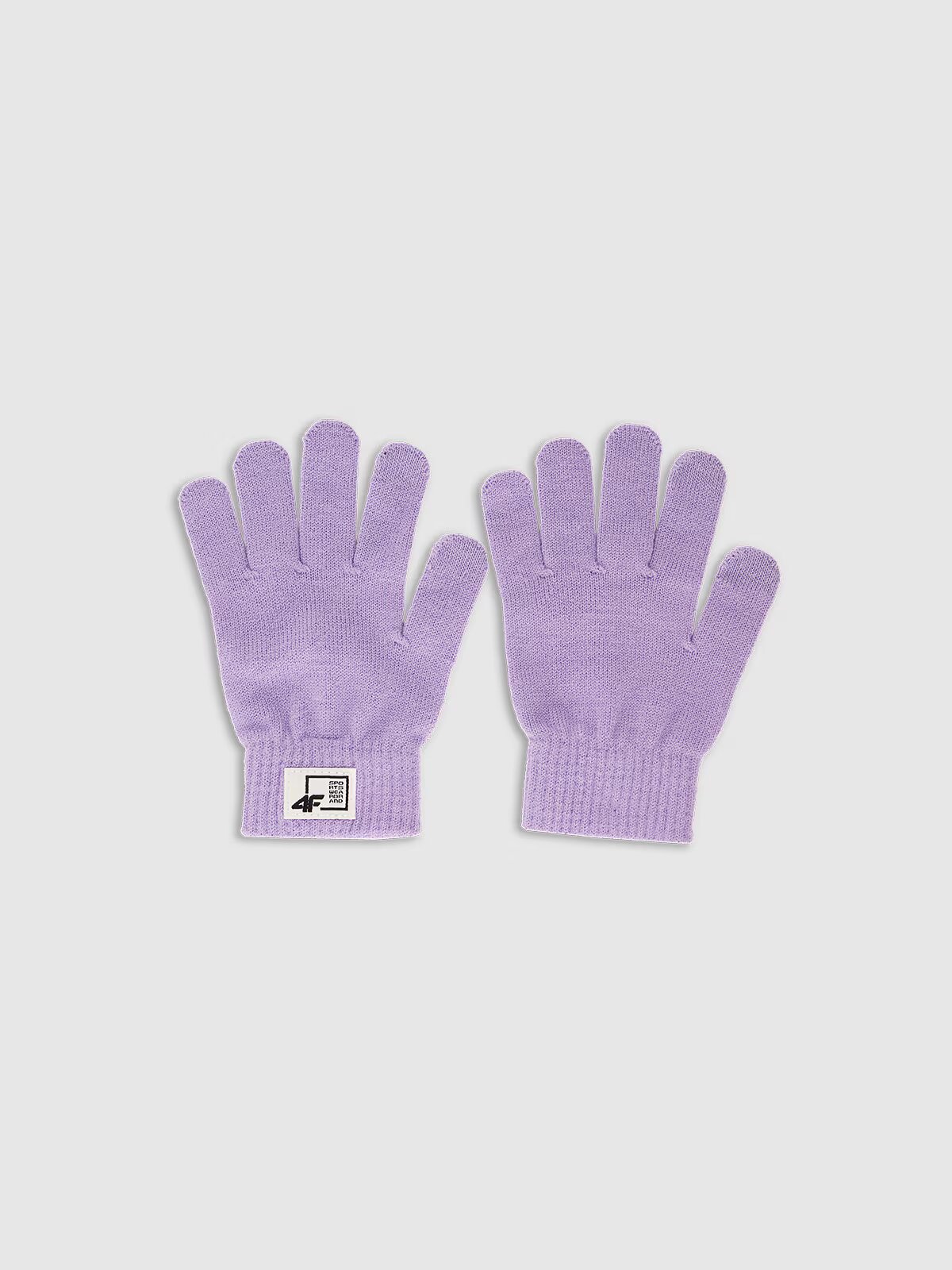 4F Mănuși din tricot cu viscoză pentru copii - L/XL
