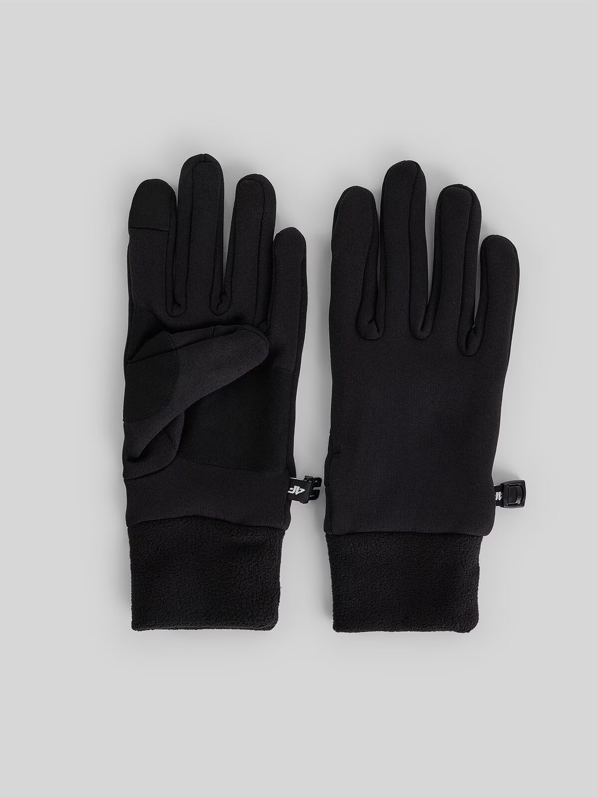 4F Mănuși tricotate unisex - negre S