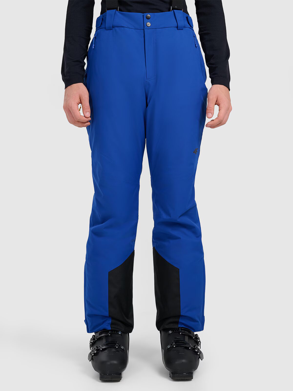 4F Pantaloni de schi cu bretele membrana 10000 pentru bărbați - albaștri XL
