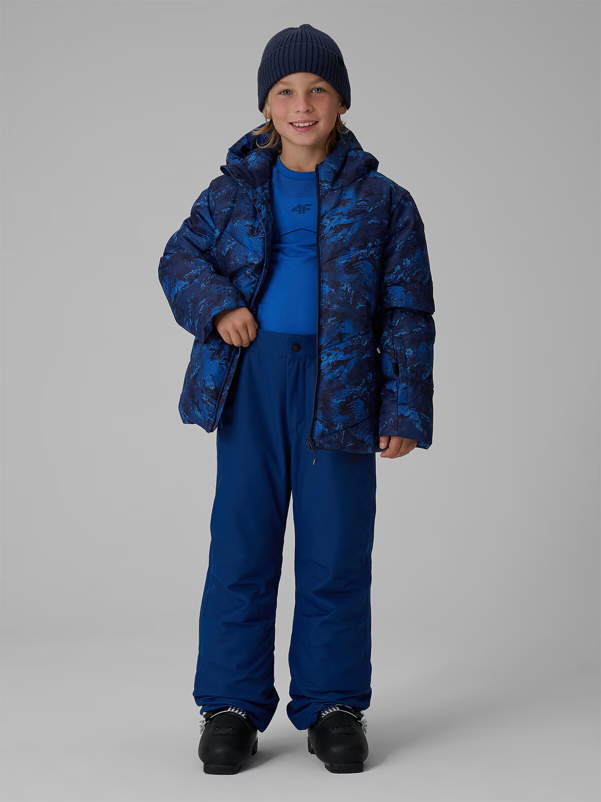4F Pantaloni de schi cu membrană 5000 pentru băieți - 122