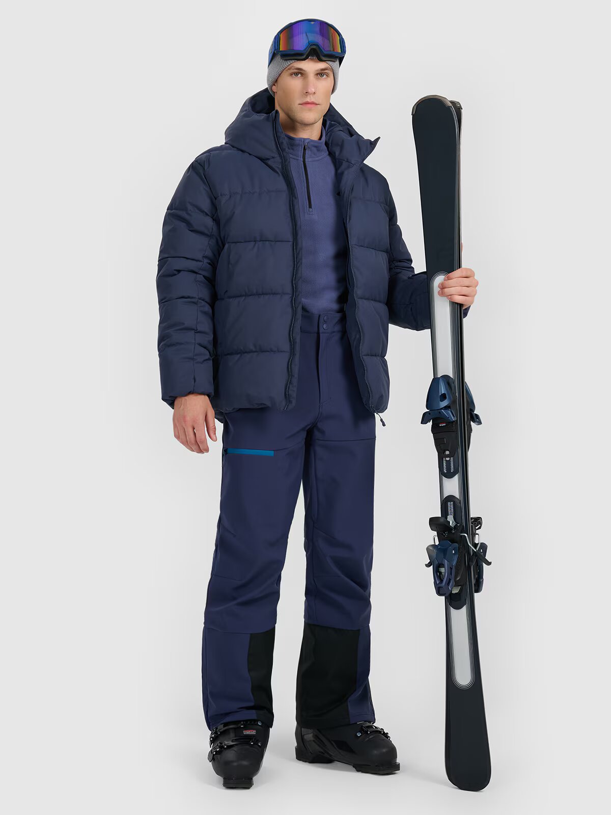 4F Pantaloni de schi din softshell membrana 10000 pentru bărbați - XL