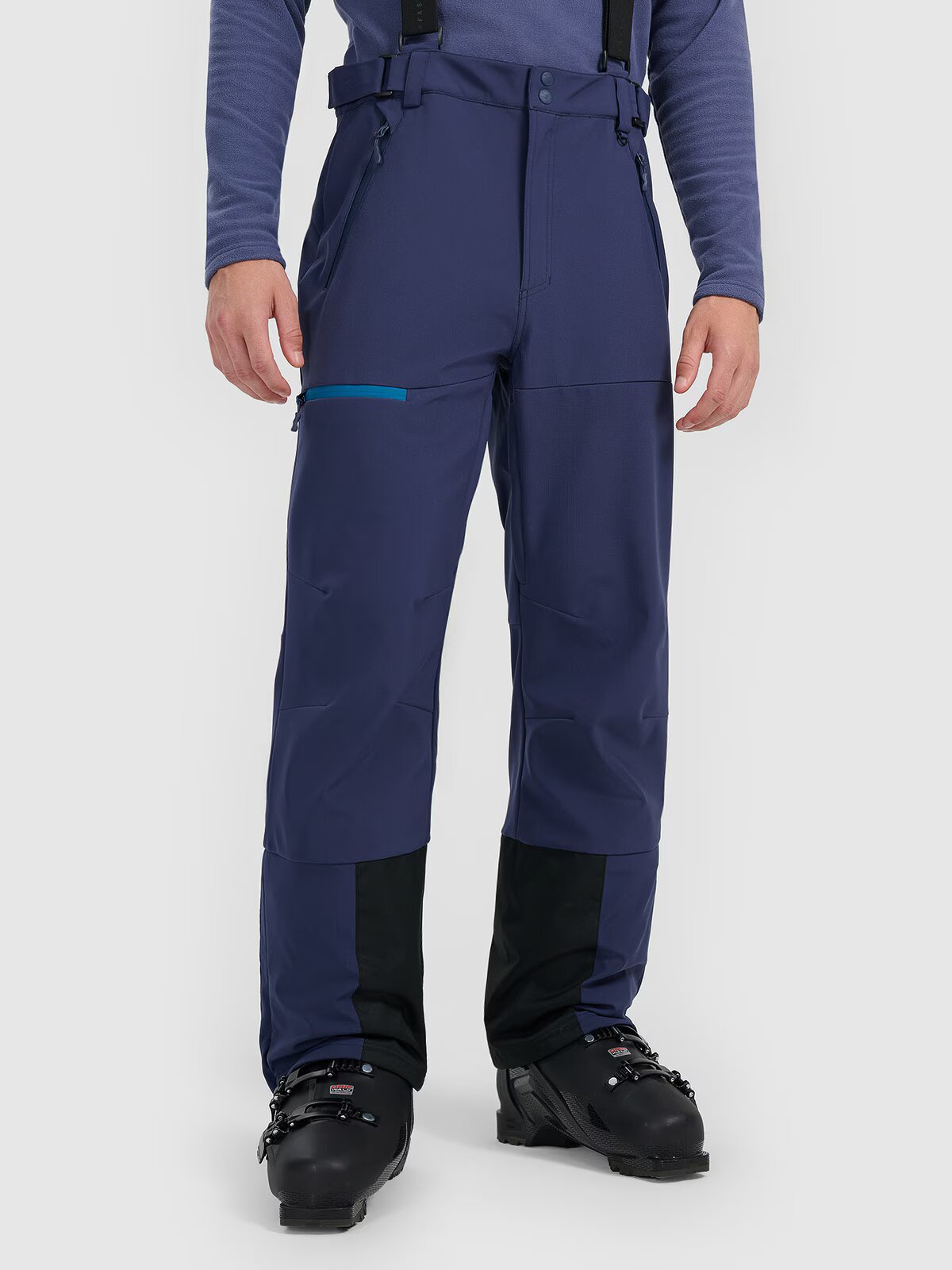 4F Pantaloni de schi din softshell membrana 10000 pentru bărbați - XL