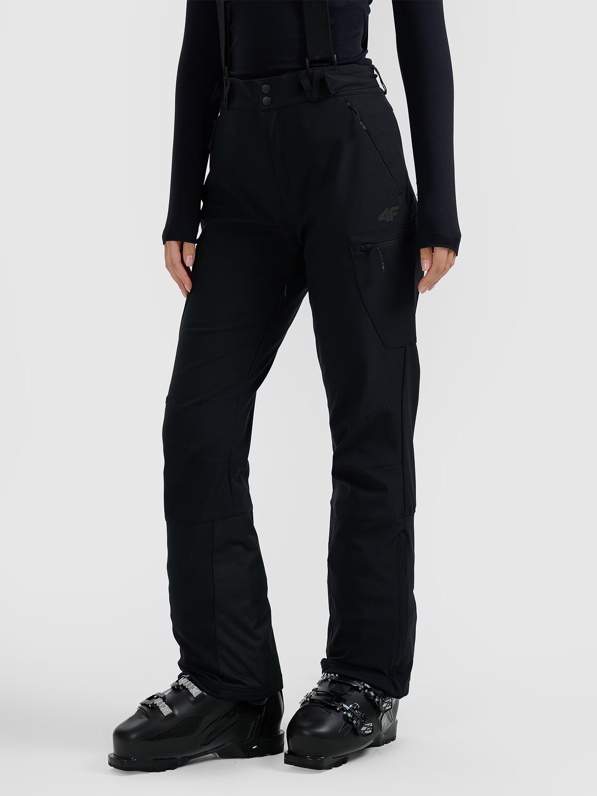 4F Pantaloni de schi membrana 10000 pentru femei - negri L