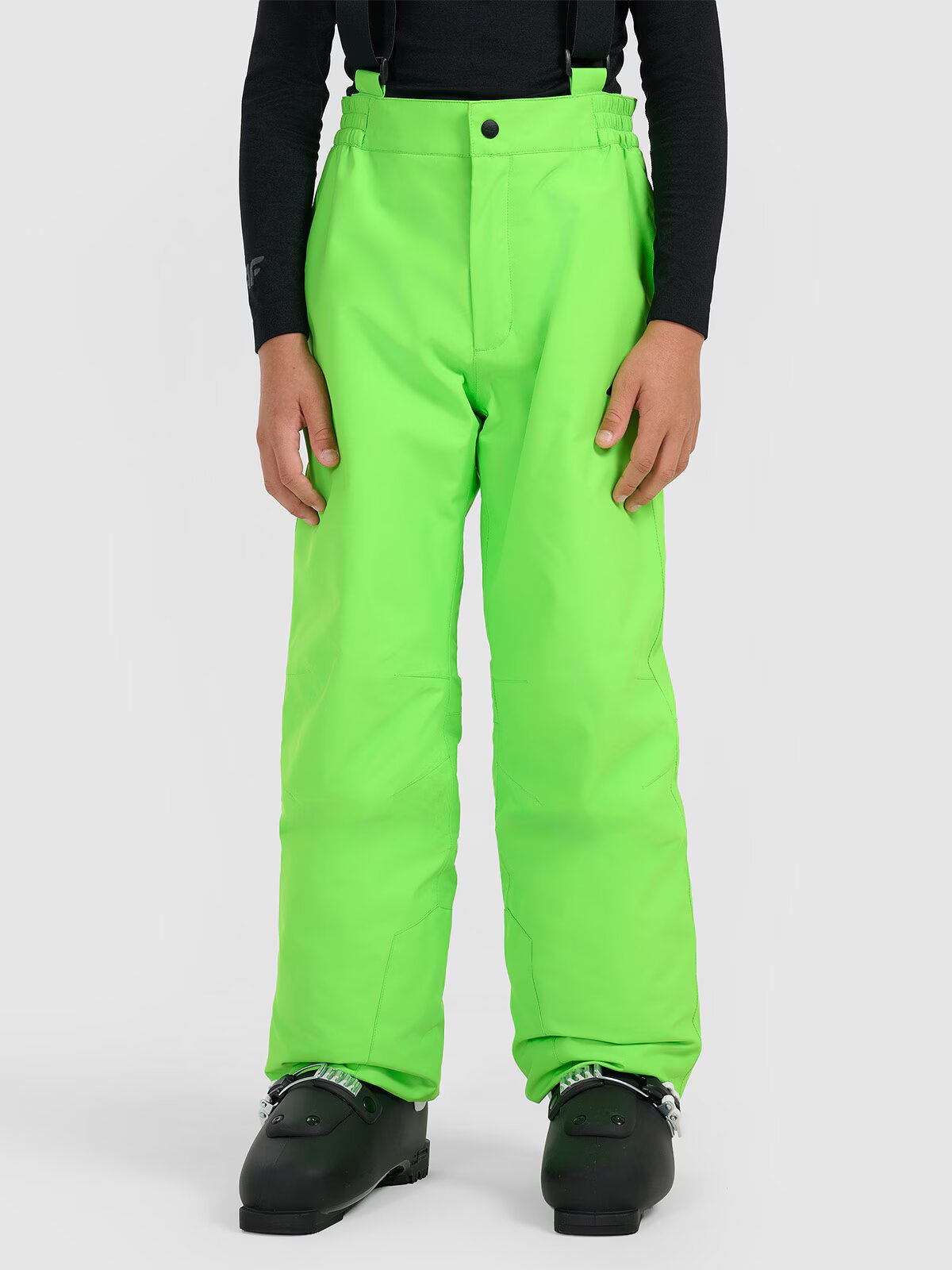 4F Pantaloni de schi membrana 5000 pentru băieți - verzi 152