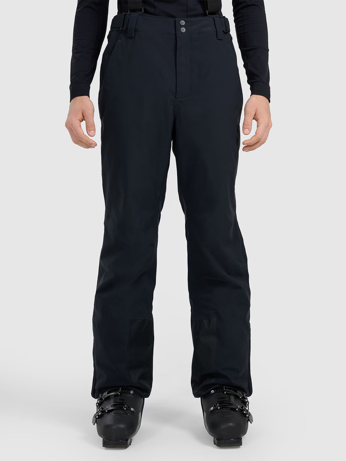 4F Pantaloni de schi membrana 5000 pentru bărbați - negri 3XL