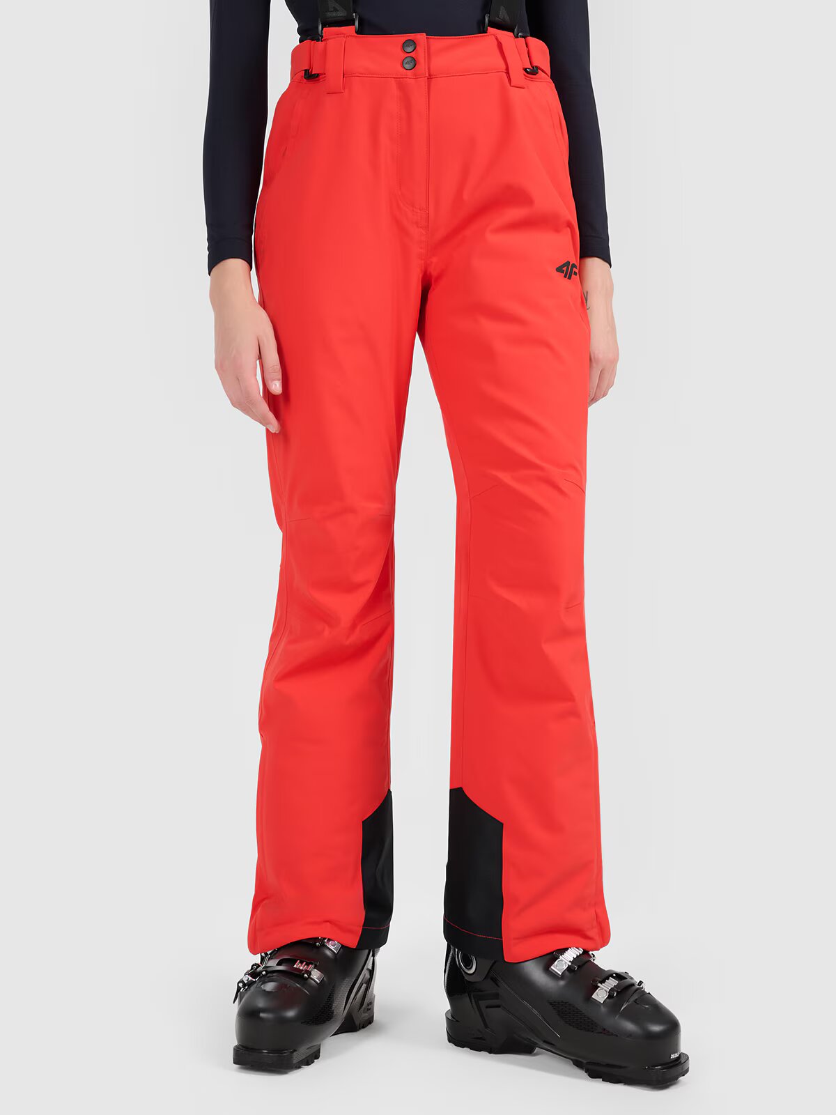 4F Pantaloni de schi membrana 5000 pentru femei - roșii XL