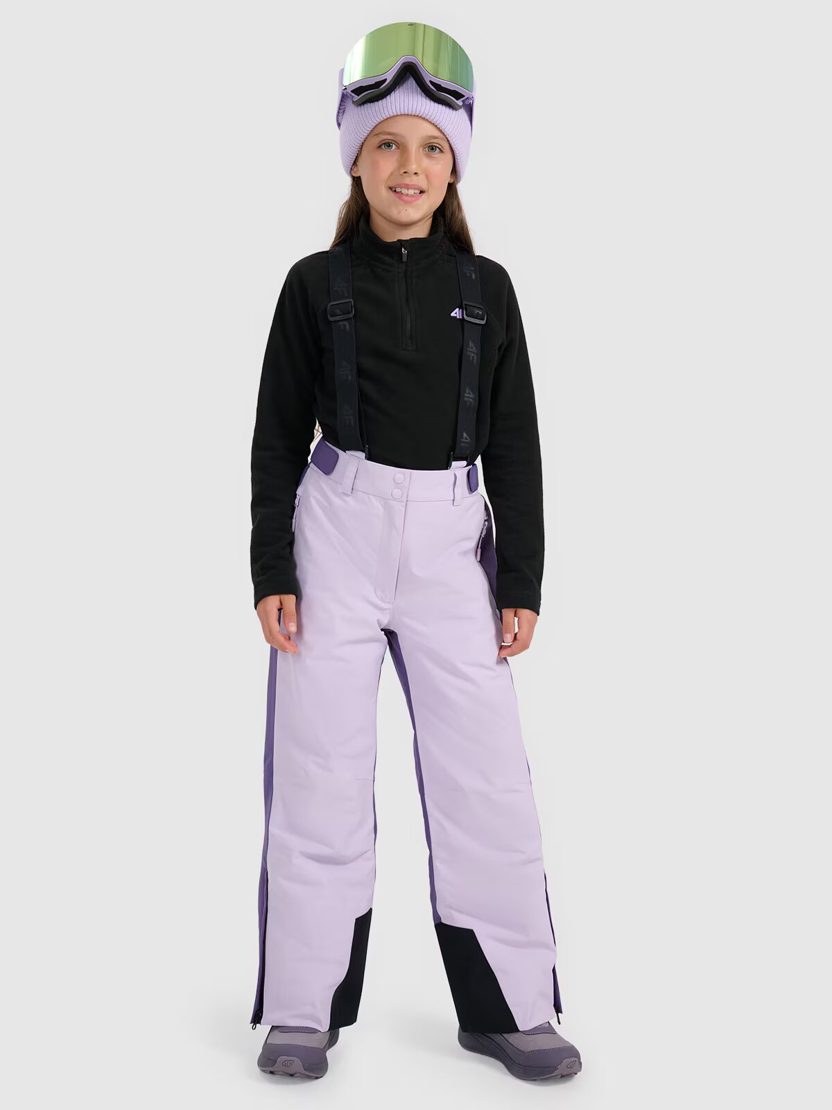 4F Pantaloni de schi membrana 8000 pentru fete - 158