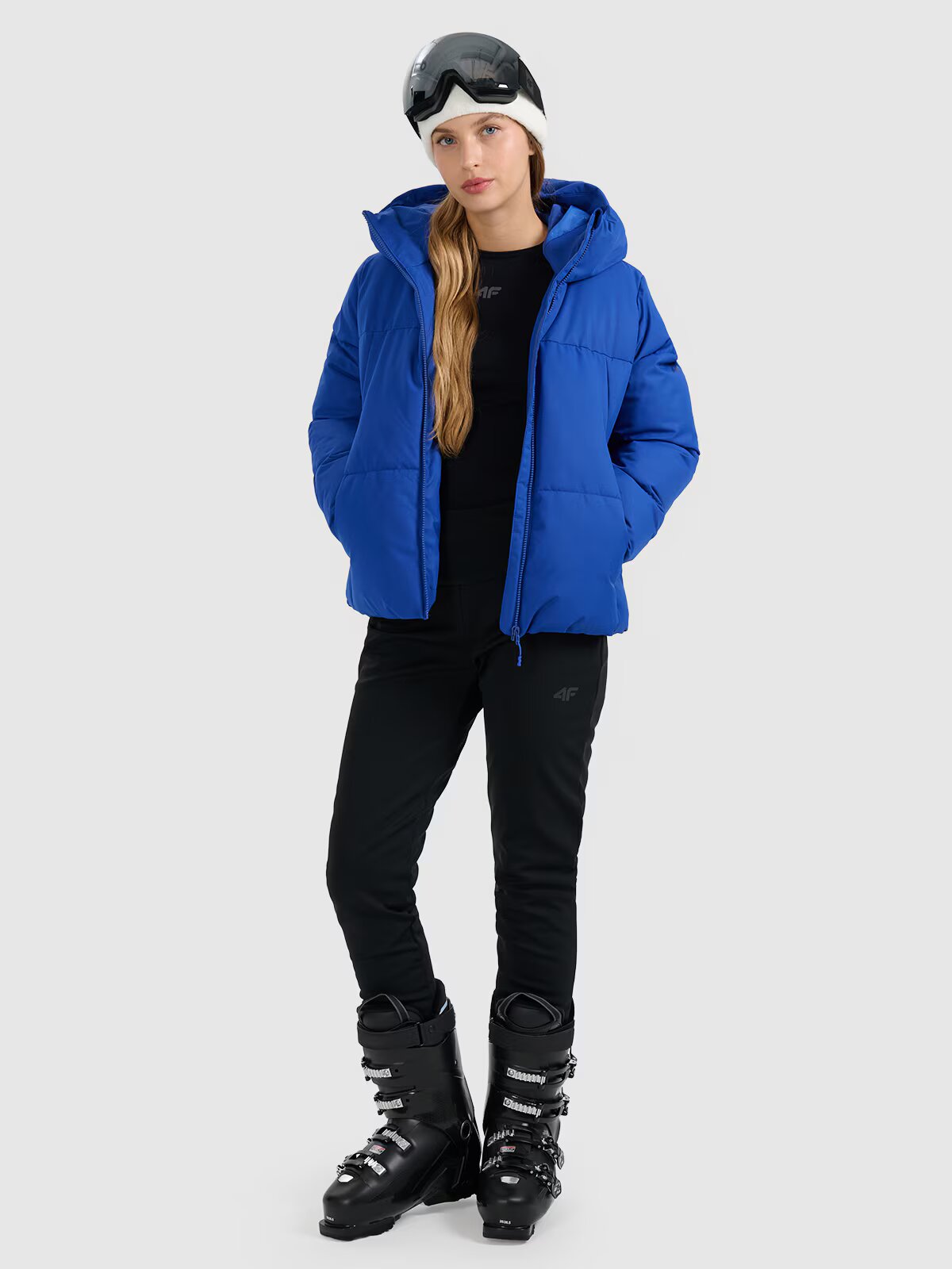 4F Pantaloni de schi softshell membrana 10000 pentru femei - negri XL