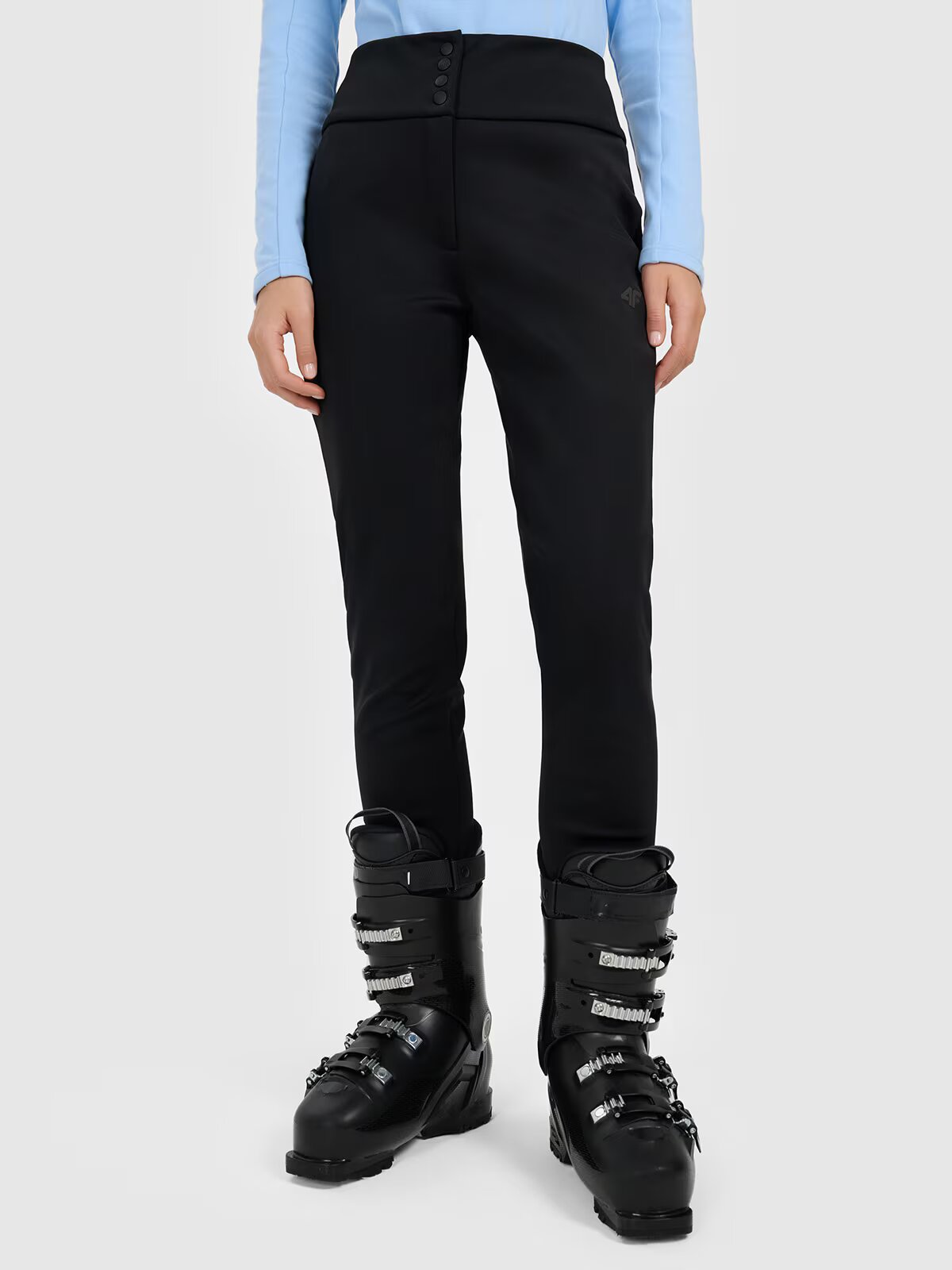 4F Pantaloni de schi softshell membrana 5000 pentru femei - negri M