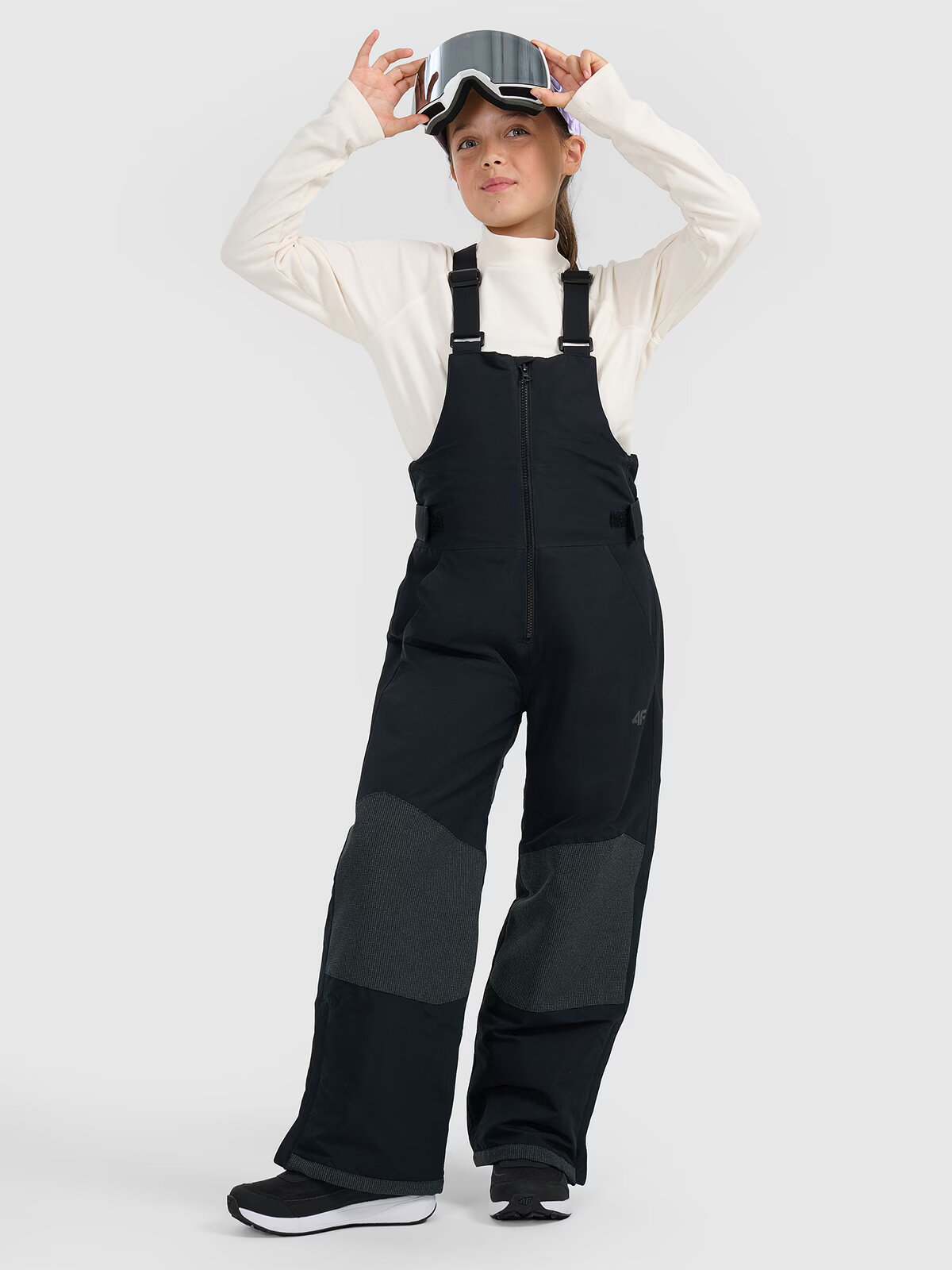 4F Pantaloni de snowboard membrana 10000 pentru fete - negri 122