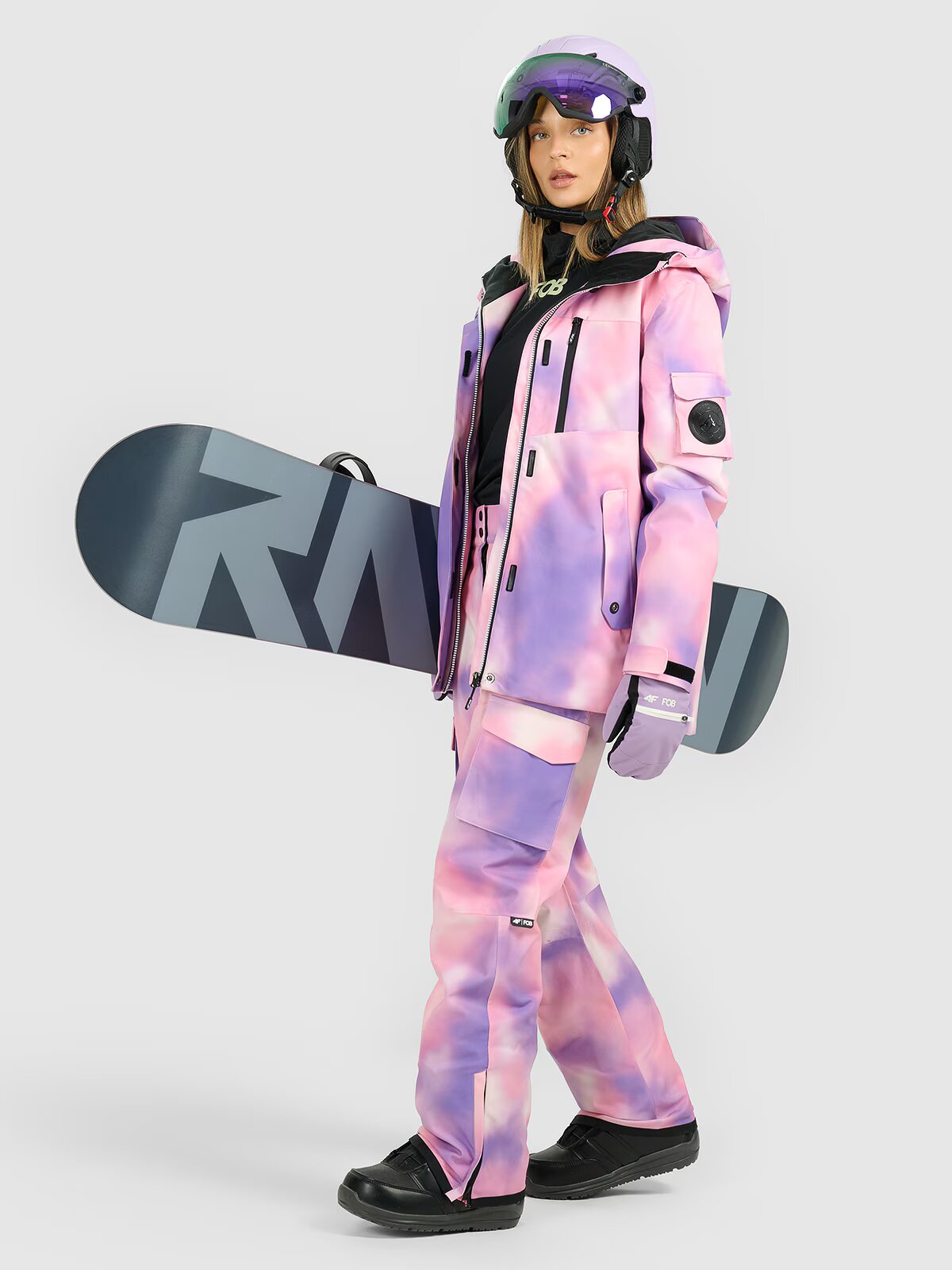 4F Pantaloni de snowboard membrana 15000 pentru femei - M