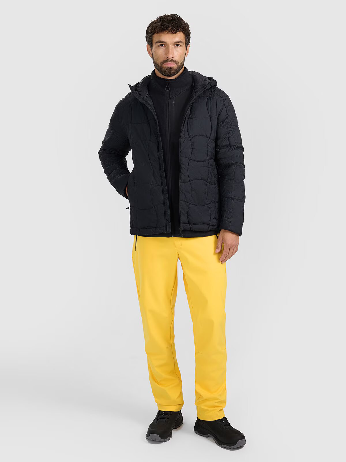 4F Pantaloni de trekking membrană 10000 pentru bărbați - galbeni XL