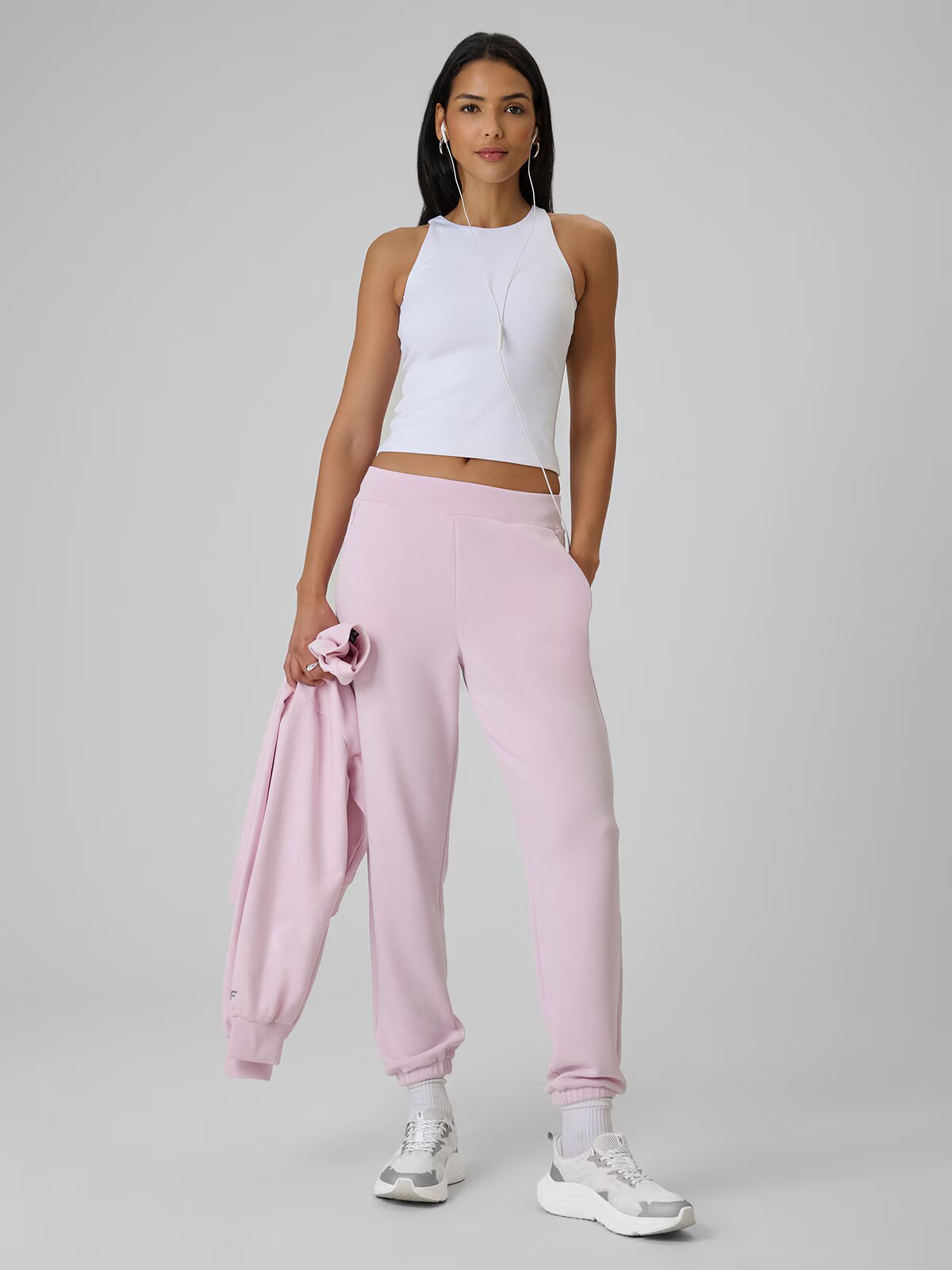 4F Pantaloni de trening jogger cu modal pentru femei - mov S