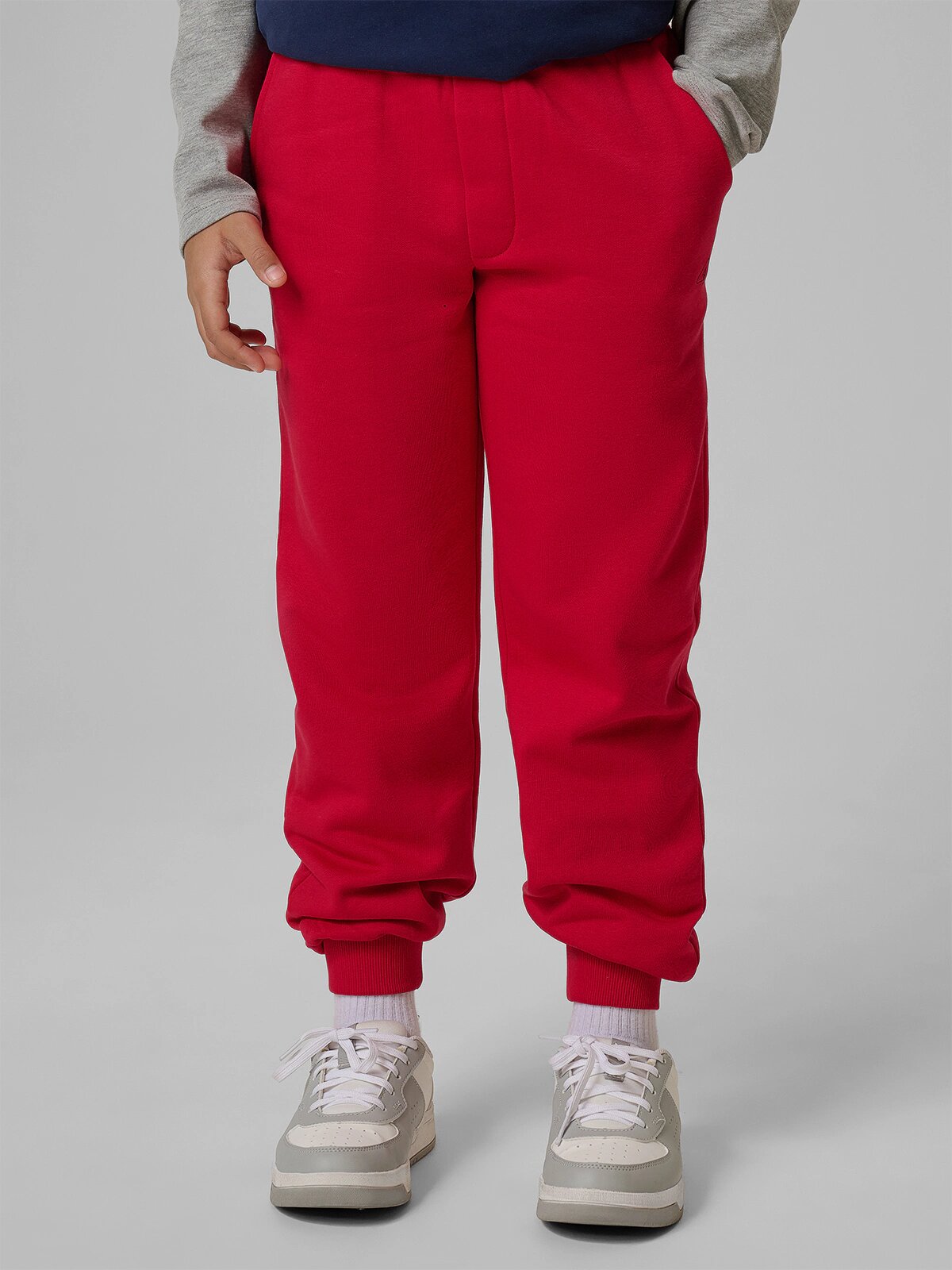 4F Pantaloni de trening jogger pentru băieți - roșu 158