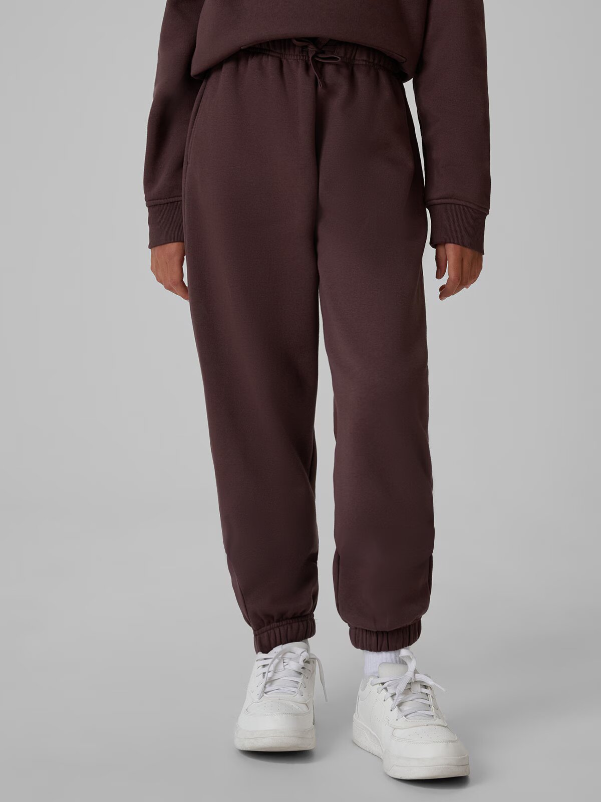 4F Pantaloni de trening jogger pentru fete - maro 152