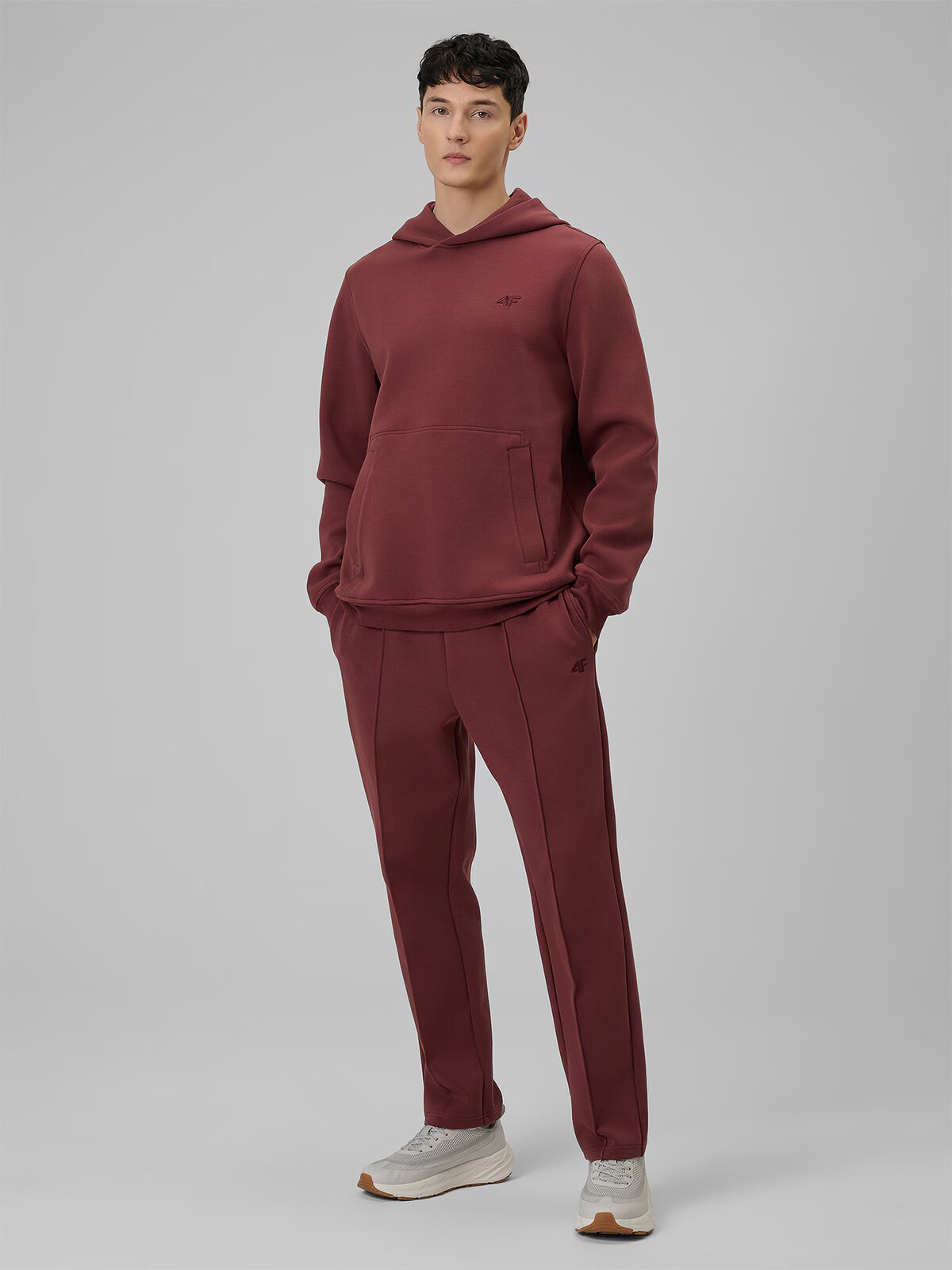 4F Pantaloni de trening pentru bărbați - burgund XXL