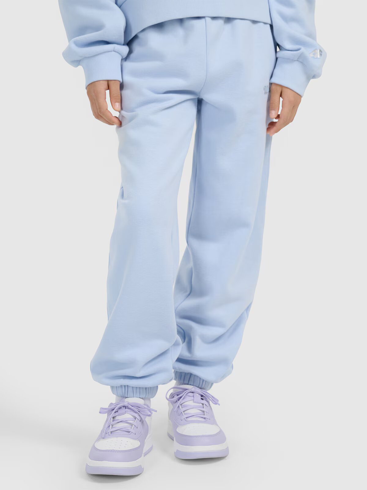 4F Pantaloni jogger de trening pentru fete - albaștri 134