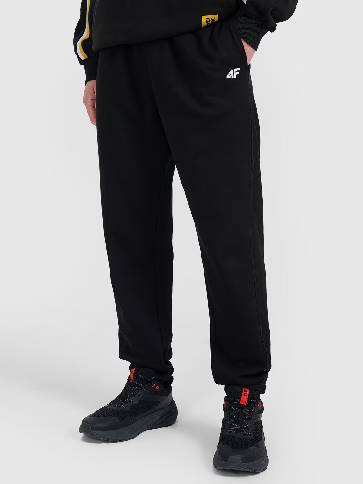 4F Pantaloni jogger de trening unisex | Drift Masters - negri XL