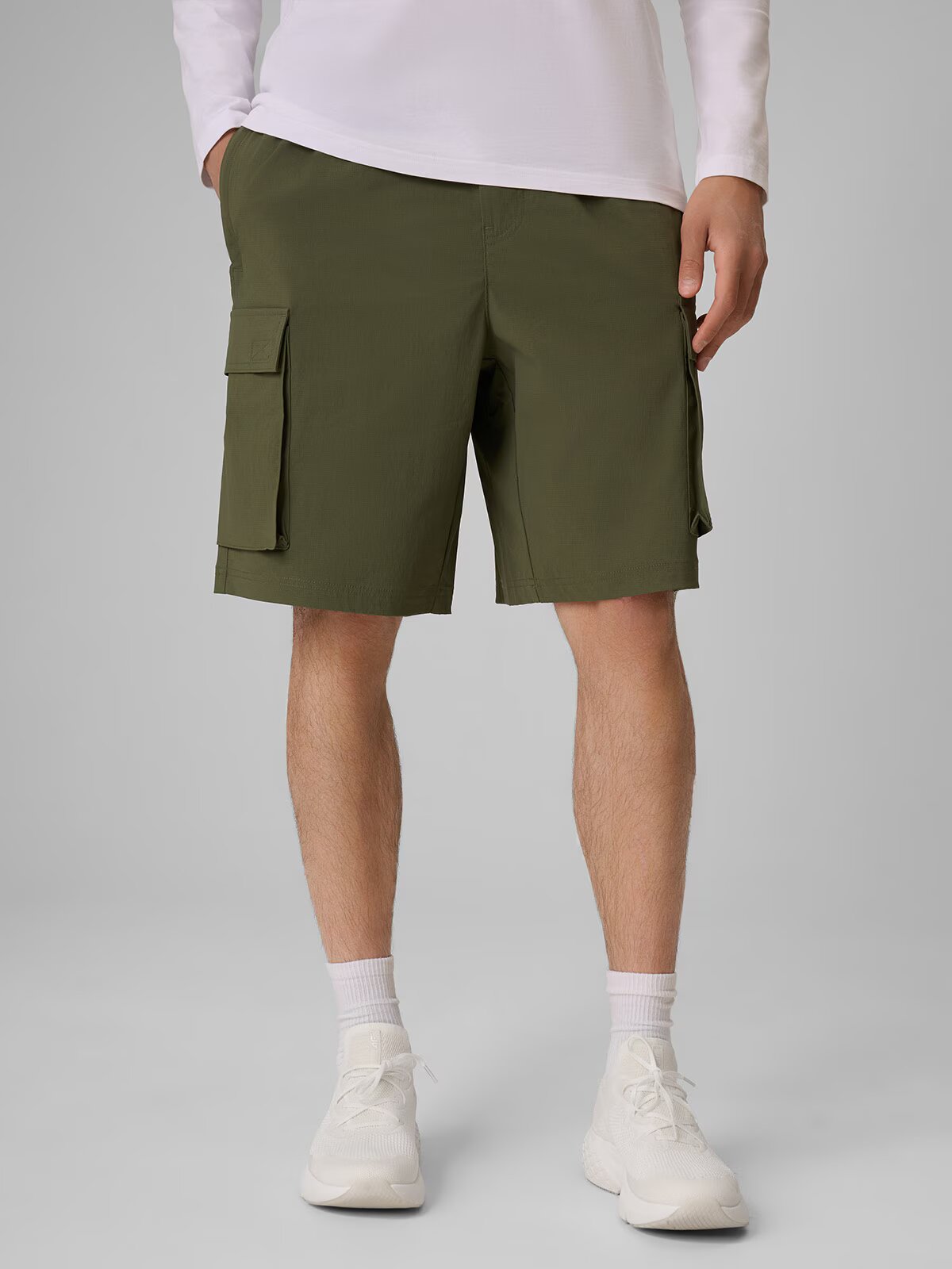 4F Pantaloni scurți casual cargo pentru bărbați - kaki S