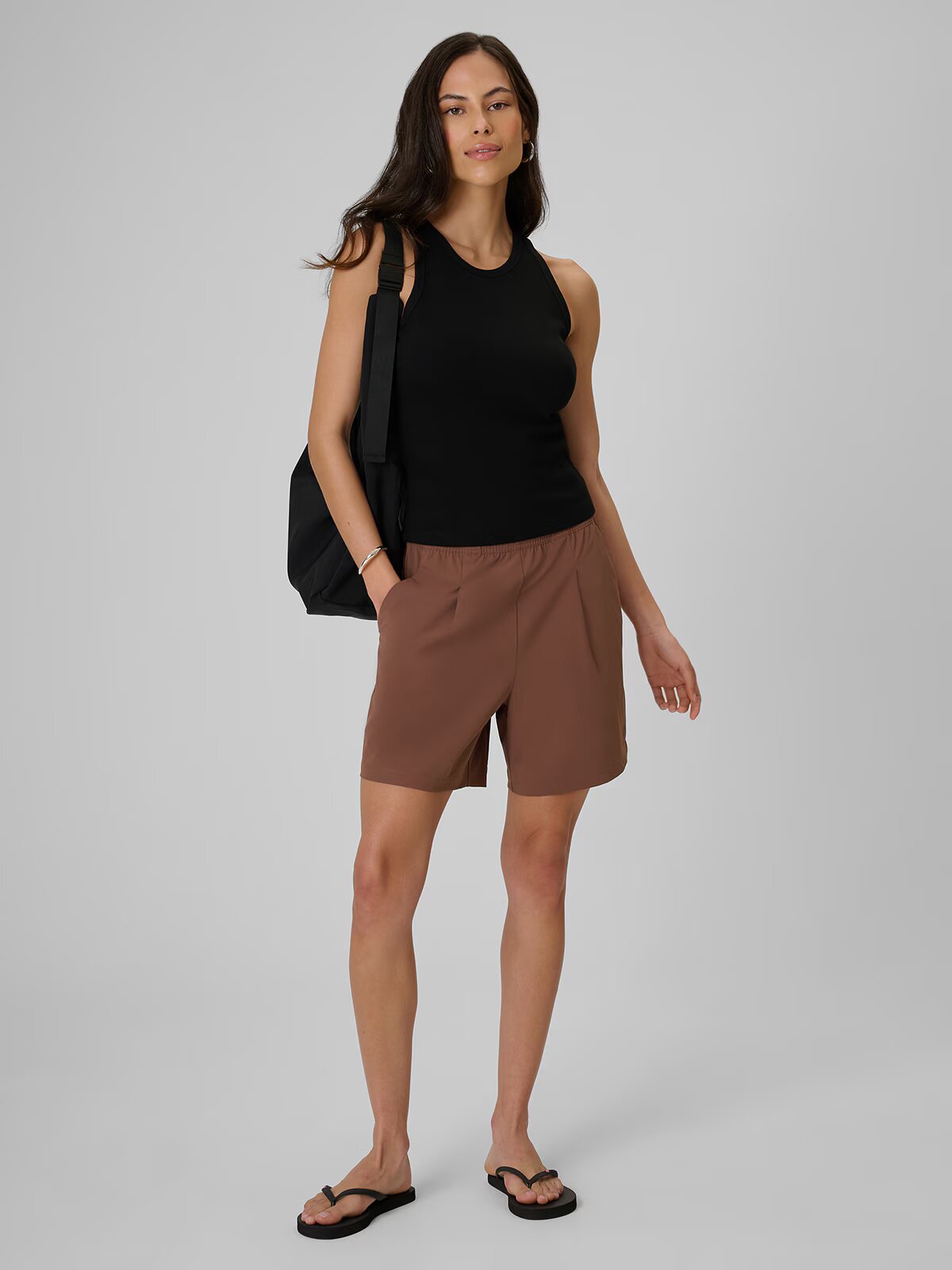 4F Pantaloni scurți casual pentru femei - maro S