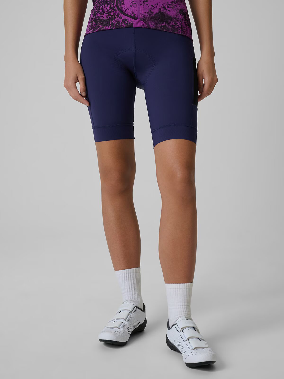 4F Pantaloni scurți ciclism cu bază din gel pentru femei - XS