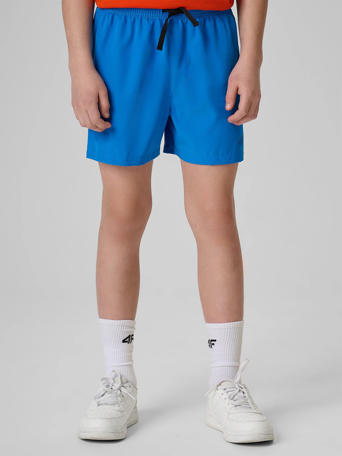 4F Pantaloni scurți de plajă boardshort băieți - albaștri 158/164 (12-14 ani)